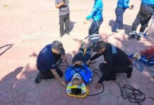 Recibe Guardia Estatal de Güémez capacitación en Levantamiento de Pacientes y Control y Descenso Nacional de Emergencias