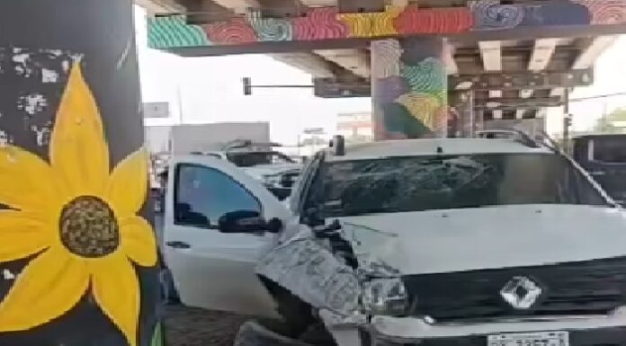 Aparatoso accidente vial deja dos lesionados en conflictiva carretera Río Bravo-Reynosa