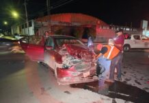 Choque en Ciudad Victoria deja cuatro lesionados y pérdida total