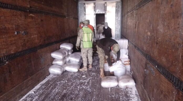 Aseguran 1.2 toneladas de metanfetamina en San Quintín