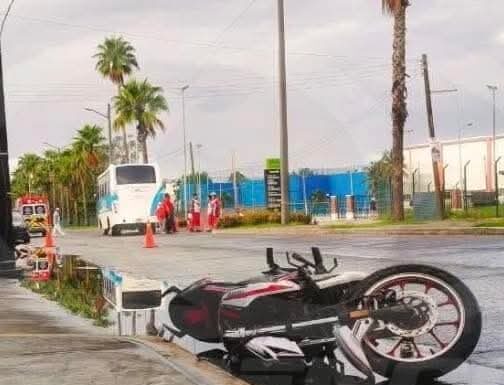Motociclista pierde la vida en choque contra autobús en Tampico