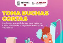 Recomienda COMAPA reducir el tiempo al bañarse y cuidar el vital líquido