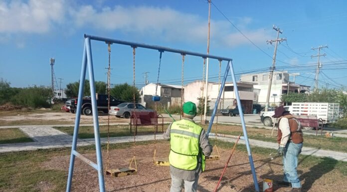 Gobierno de Reynosa mejora colonias y plazas públicas