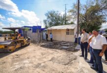 Construye Gobierno de Carlos Peña Ortiz pavimentación hidráulica en la colonia Hidalgo