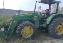 Mantenimiento de espacios públicos por el Gobierno Municipal de Reynosa