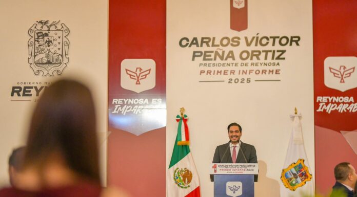 Carlos Peña rinde informe y afirma: “Reynosa es imparable”