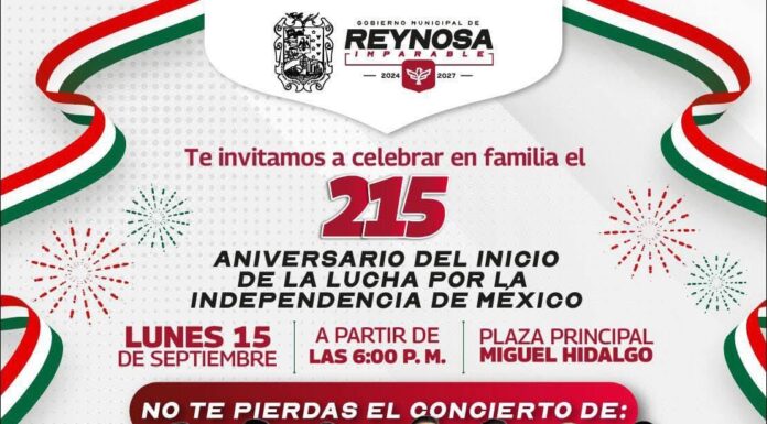 Alegrarán Los Recoditos la noche del 15 de septiembre en Reynosa
