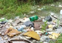 Basura en Matamoros frena desagüe tras lluvias