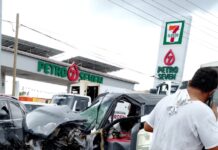 Accidente en Reynosa deja cuatro lesionados y caos vial