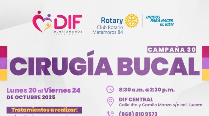 Campaña de Cirugía Bucal en Matamoros mejora la salud