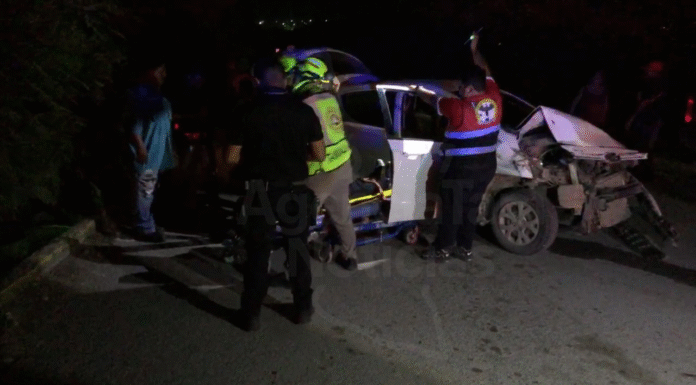 Choque frontal en Cd. Victoria deja caos y heridos