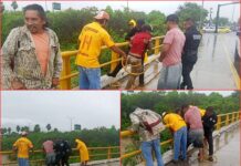 Rescate en río San Marcos: Guardia Estatal salva a hombre arrastrado por la corriente