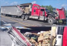 Choque múltiple entre tráilers bloquea la carretera Victoria–Matamoros