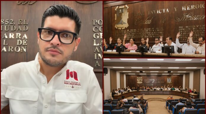 Beto Granados encabeza sesión del Cabildo en Matamoros y aprueba convenio con ITAVU