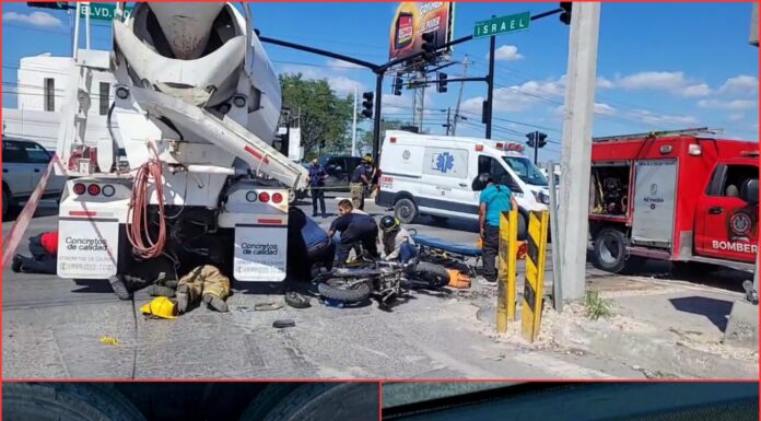 Fatal accidente en Reynosa deja a motociclista sin vida