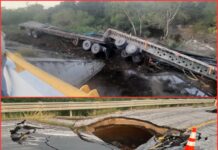 Socavón cierra circulación en la Carretera Federal 180