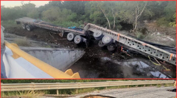 Socavón cierra circulación en la Carretera Federal 180
