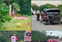 Fatal choque en carretera Victoria-Zaragoza deja cinco muertos