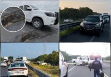 Hallan a dos hombres muertos dentro de un vehículo en el Libramiento Poniente de Tampico