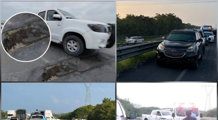 Hallan a dos hombres muertos dentro de un vehículo en el Libramiento Poniente de Tampico