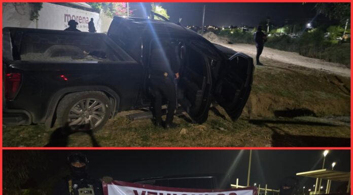 Guardia Estatal asegura vehículo y arsenal tras enfrentamiento en Nuevo Laredo