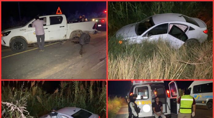 Accidente en la Mante–Limón provoca movilización policiaca