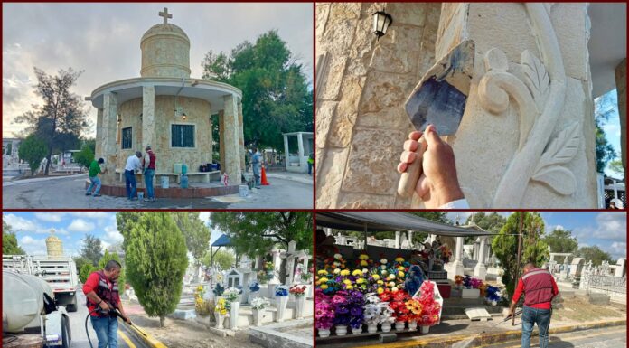 Reynosa garantiza espacios dignos en panteones con operativo especial