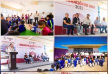 Pequeños del fraccionamiento Ventura estrenan aula moderna