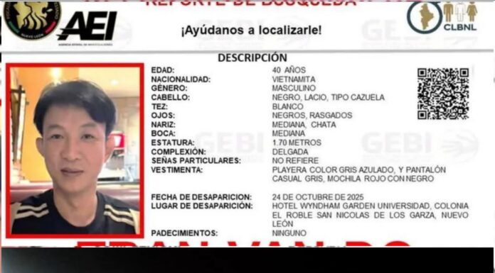 Encuentran con vida a ciudadano vietnamita reportado desaparecido entre Nuevo León y Tamaulipas