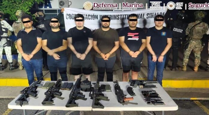SEIS DETENIDOS Y LÍDER ABATIDO EN OPERATIVO CONTRA CÉLULA CRIMINAL EN CULIACAN
