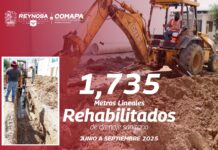 Rehabilitó COMAPA 1,735 ml de drenaje sanitario de junio a septiembre