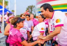 Compiten «Por Ellas, Por Ti, Por Todas» en Reynosa contra el cáncer de mama