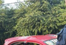 Taxi choca contra poste en Altamira y deja a mujer prensada