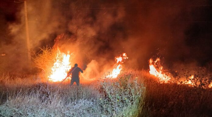 CONTROLA PROTECCIÓN CIVIL INCENDIO DE PASTIZAL EN EL POBLADO RANCHERÍAS