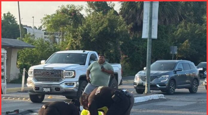 Imprudencia al volante deja grave accidente de motociclista en Ciudad Victoria