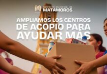 DIF Matamoros abre centro de acopio para apoyar a Veracruz