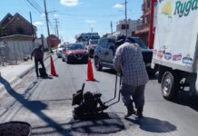 Rehabilitó vialidades la Secretaría de Servicios Públicos en Reynosa