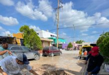 Atiende COMAPA reparación de fugas de agua potable en distintos puntos de la ciudad