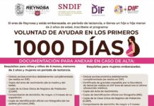 Invita DIF-Reynosa a registrarse en el programa “Voluntad de Ayudar en los Primeros 1000 Días”