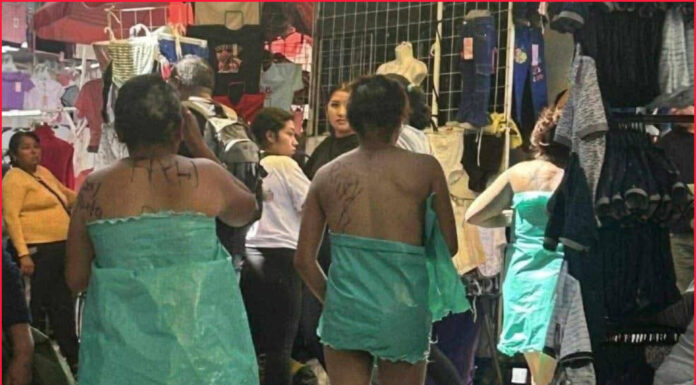 Rapan y desnudan a tres presuntas ladronas en Texmelucan