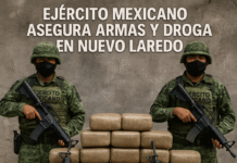 Ejército Mexicano incauta armas y marihuana en operativo en Nuevo Laredo