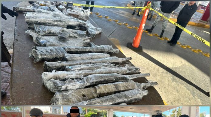 Autoridades frenan tráfico de armas en Reynosa y detienen a estadounidense armado