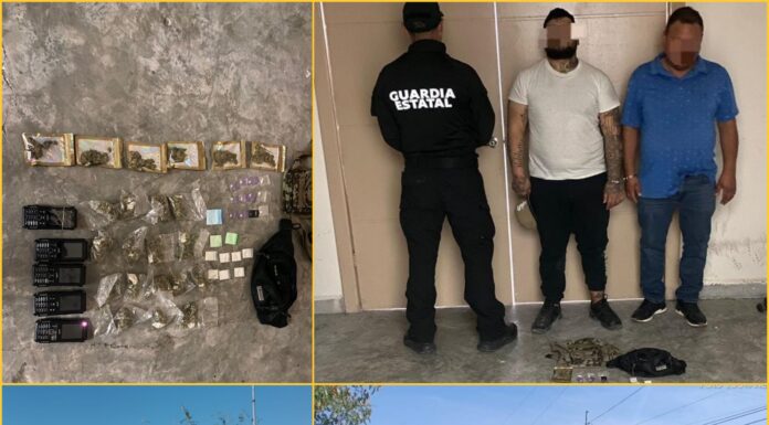 Guardia Estatal asegura drogas y armas en operativos en Reynosa