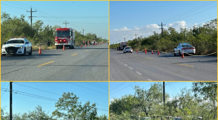 Pipa con Gas LP vuelca y causa movilización en Tamaulipas