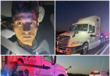 Camión robado transporta a 17 indocumentados