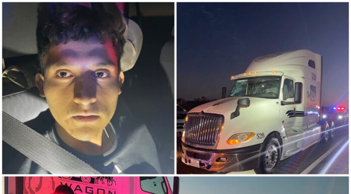 Camión robado transporta a 17 indocumentados