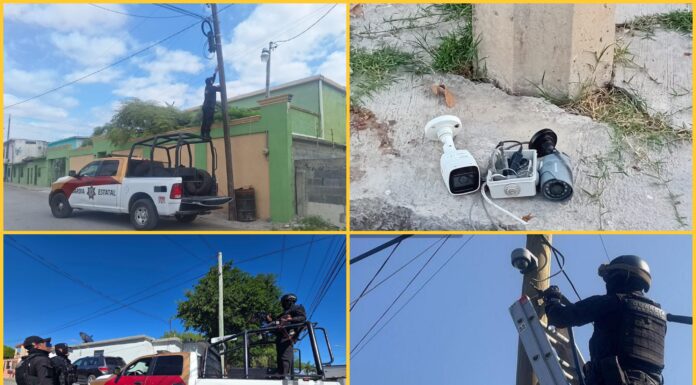 Cámaras de espionaje delictivo son desmanteladas en Tamaulipas