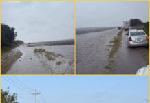 Automovilistas atrapados en brecha de San Fernando piden auxilio