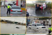 Frente frío 16 provoca inundaciones en Tamaulipas