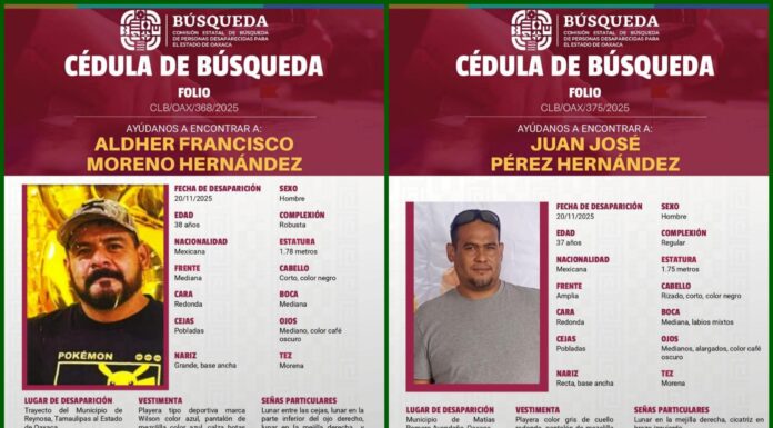 Choferes de Tamaulipas desaparecen en Matías Romero, Oaxaca